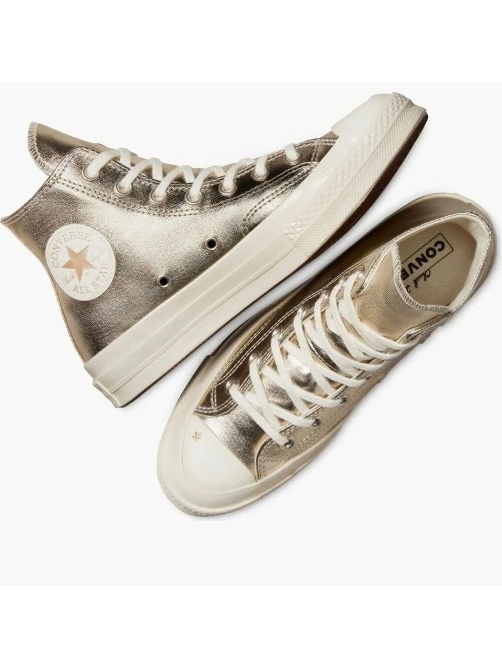 Converse Chuck 70 High Top (A06832C) Metallic Gold Women (9.5)